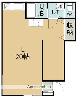栄町6番アパート【1階】の間取り